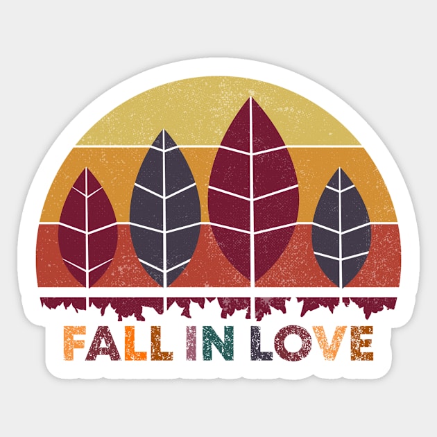 Autumn Lover Fall In Love Sticker by zeno27